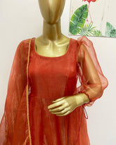 Rust tissue anarkali - kasumi.in